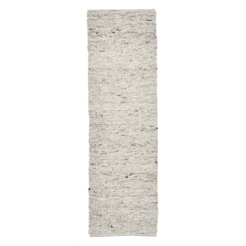 Alm-Glück Hand Loomed Wool Grey/Sand Indoor Rug, Runner 70 x 240cm