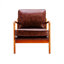 Chaise d'appoint rembourrée en bois avec coussins Gianni-102751768