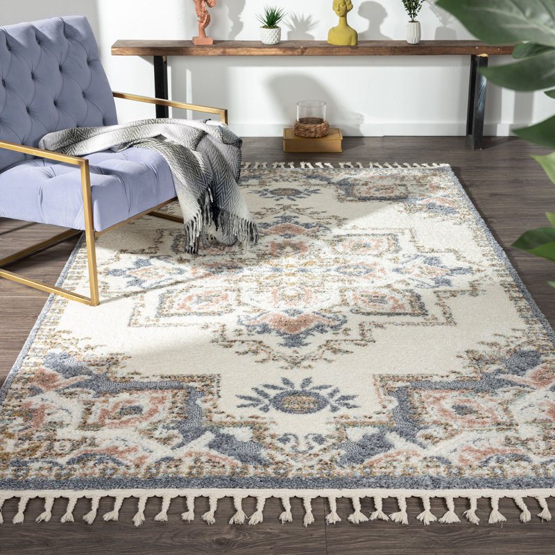 Tapis à motif médaillon Southwestern, Rectangle 5 pi x 7 pi