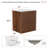 Wall-mount Walnut  Bathroom Vanity With Sink-116677106
