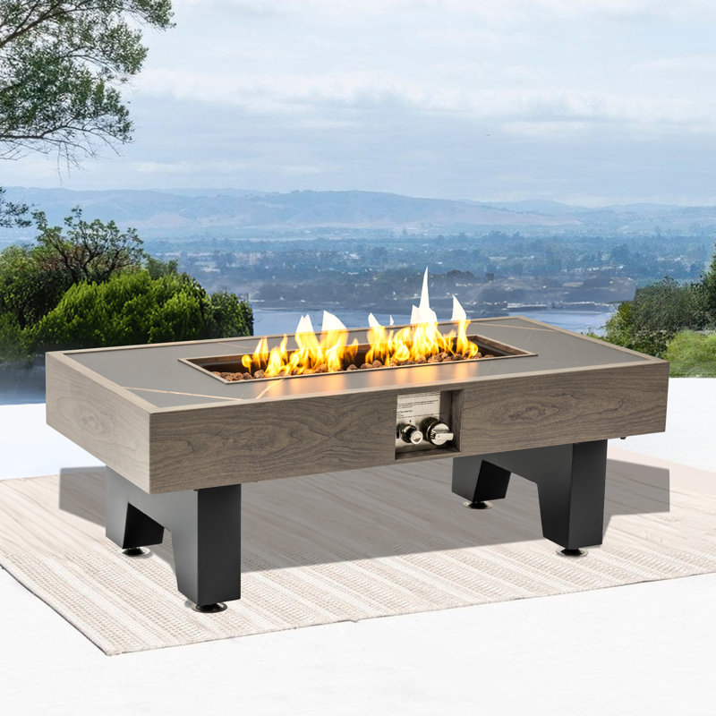 42 Inch Iron Fire Pit Table