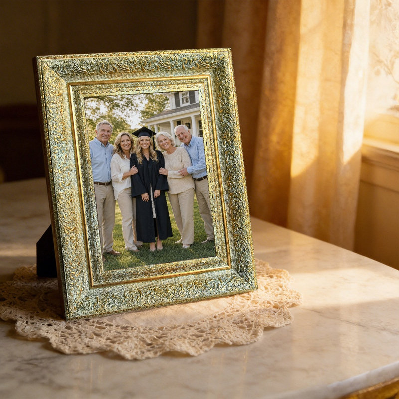 Cadre photo 11 pièces x 11 "or antique 11" pour cadre de chambre à coucher, Antique Gold, 1, L 11 po x H 14 po