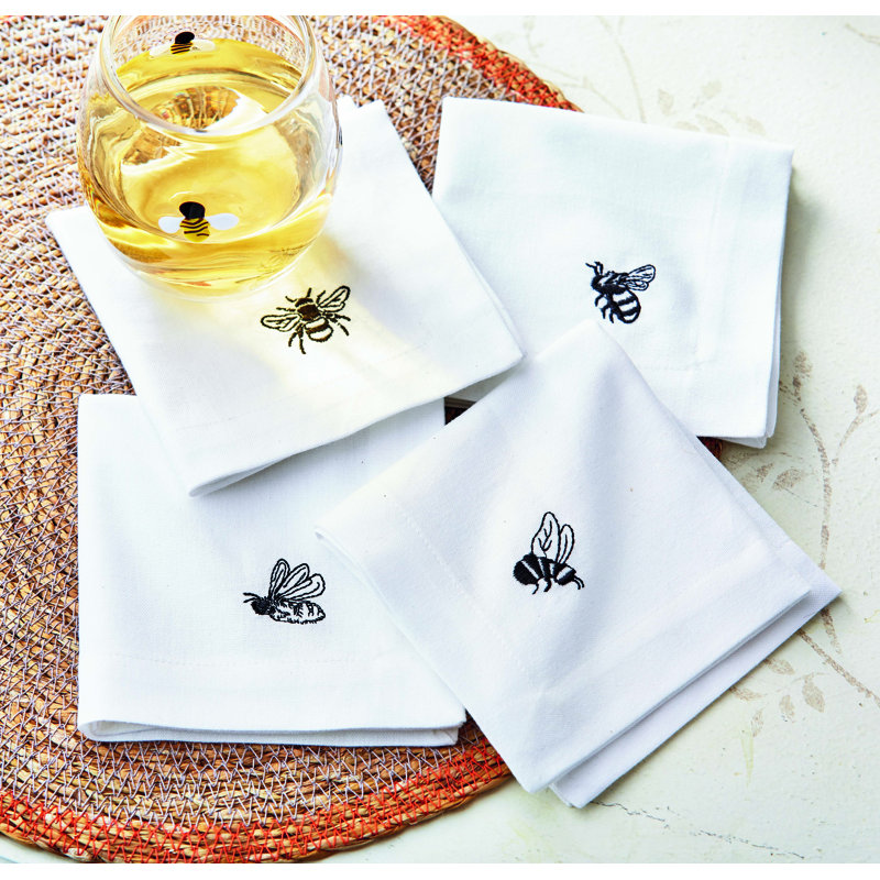 Serviette Bee Cocktail S / 4
