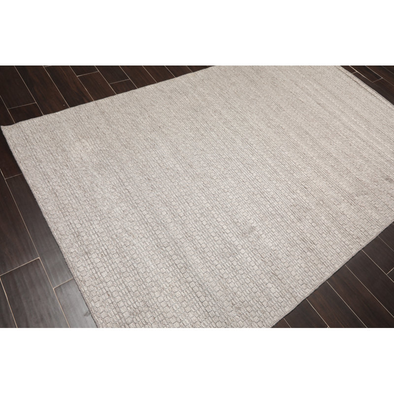 Tapis décoratif de Ivoire en laine tissé à la main Chesapeake, Rectangle 4 pi x 6 pi