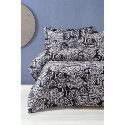 Ensemble de housse de couette en satin de coton Brooks Brothers