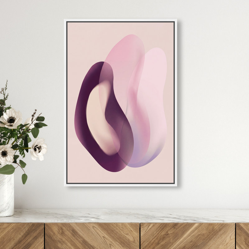 Soft Love Print by Oliver Gal, 25"H x 17"W, White Floater Frame