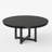 Cross Legs Solid Wood Round Dining Table-2121157173