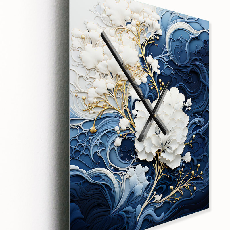 Jakeisha - Horloge murale moderne abstraite, H 32 po x l 16 po x P 1 po