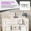 Armoire de salle de bain murale avec lavabo en céramique et style simple français-159901268