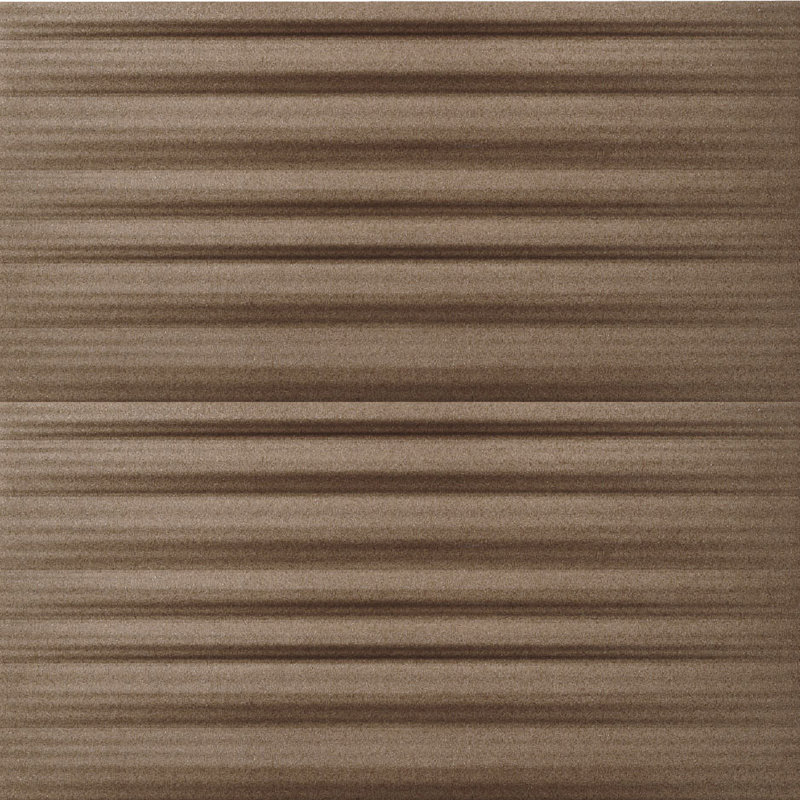 Granas Raxa 6" x 12" Ceramic Embossed Wall Tile, Brown