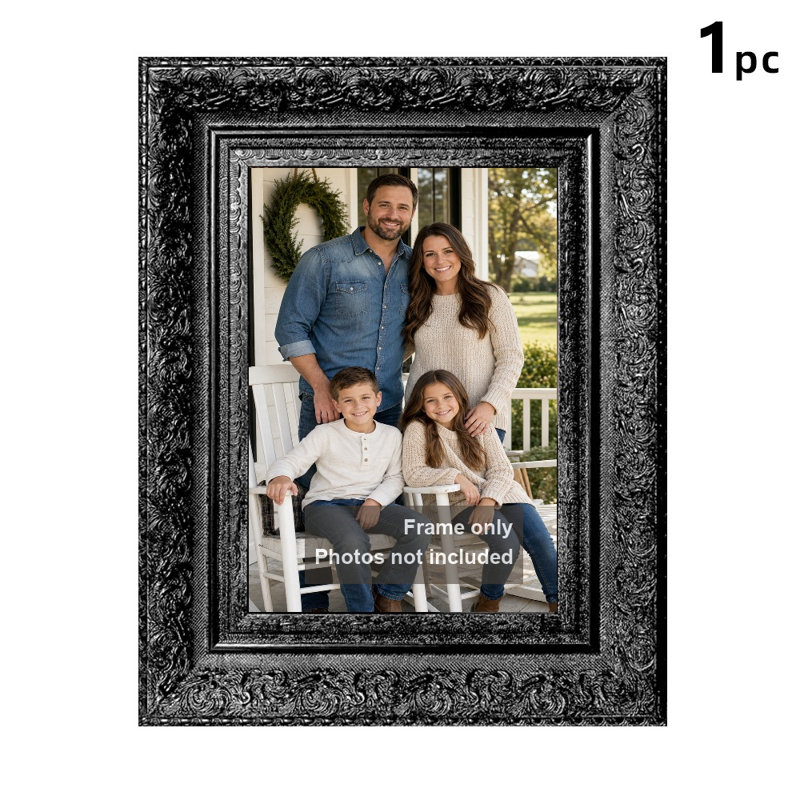 Cadre photo noir de table 1PC 8 "x 10" avec photo protecteur