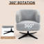 Fauteuil pivotant Cuddle-Style, convenant aux balcons, aux bureaux et aux salons, gris-1142291158