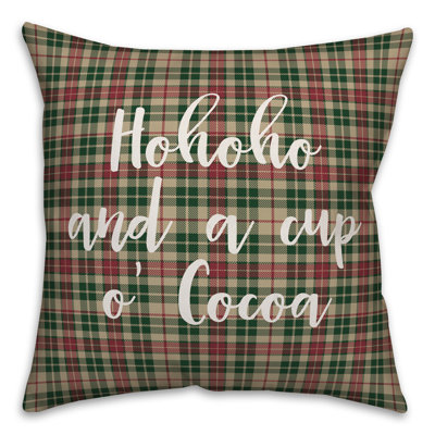  Coussin Hohoho and a Cup O Cocoa in Tartan