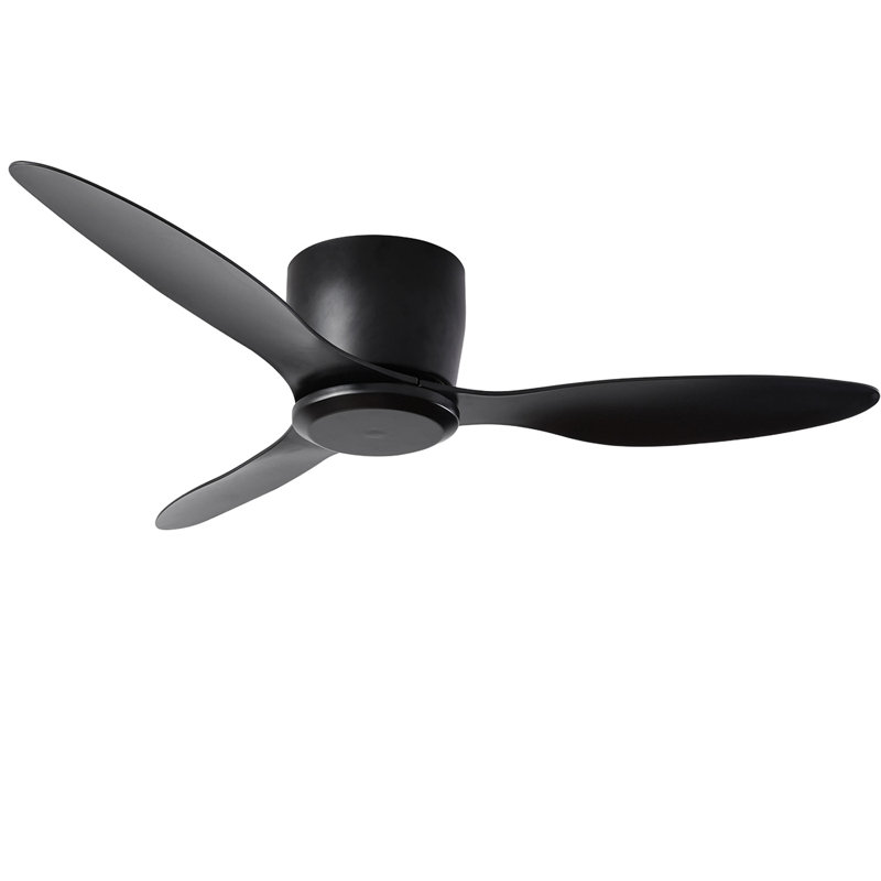 Lozell 2" Flush Mount Ceiling Fan without light, 3 Reversible Blades, with 6 Speeds Reversible DC Motor,Low Profile Ceiling Fan with no light
