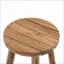 Table basse 16 po x 16 po en acacia massif pour le salon Peu encombrant