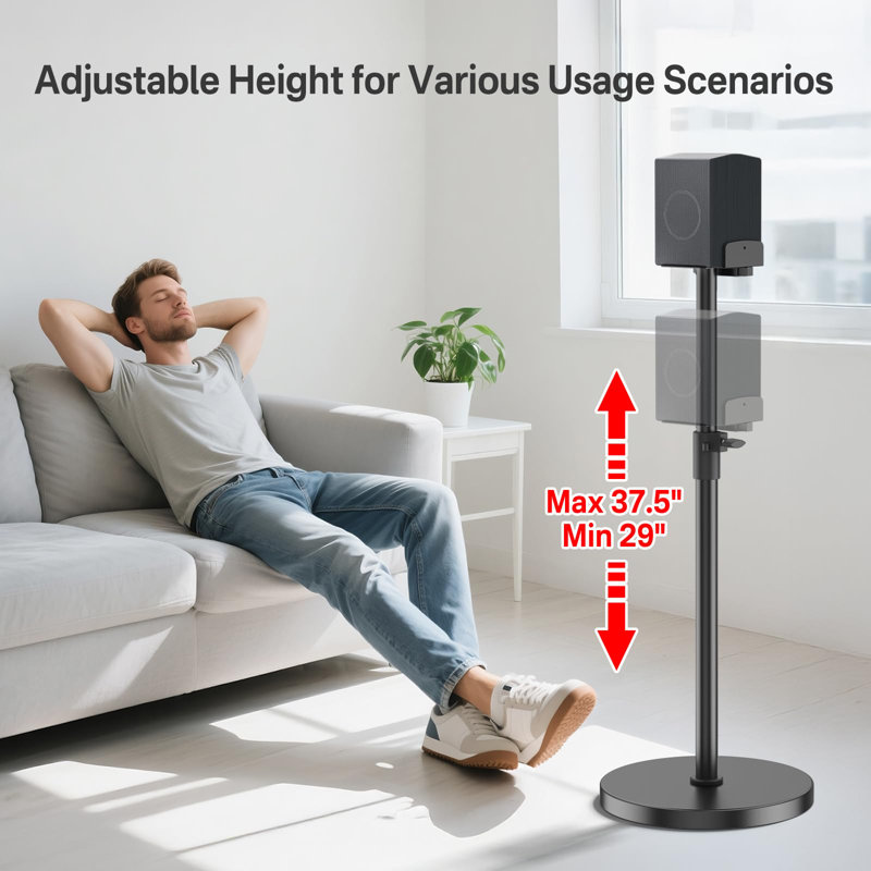 Heavy Duty Universal Bookshelf Speaker Stands