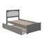 Lit plateforme en bois massif Aiston avec pied de lit assorti et lit gigogne-412595574-474274824