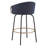 Zora Swivel Upholstered Velvet Counter Stool-1150374571