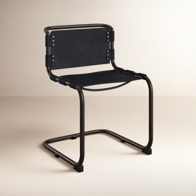Otelia Genuine Leather Dining Chair