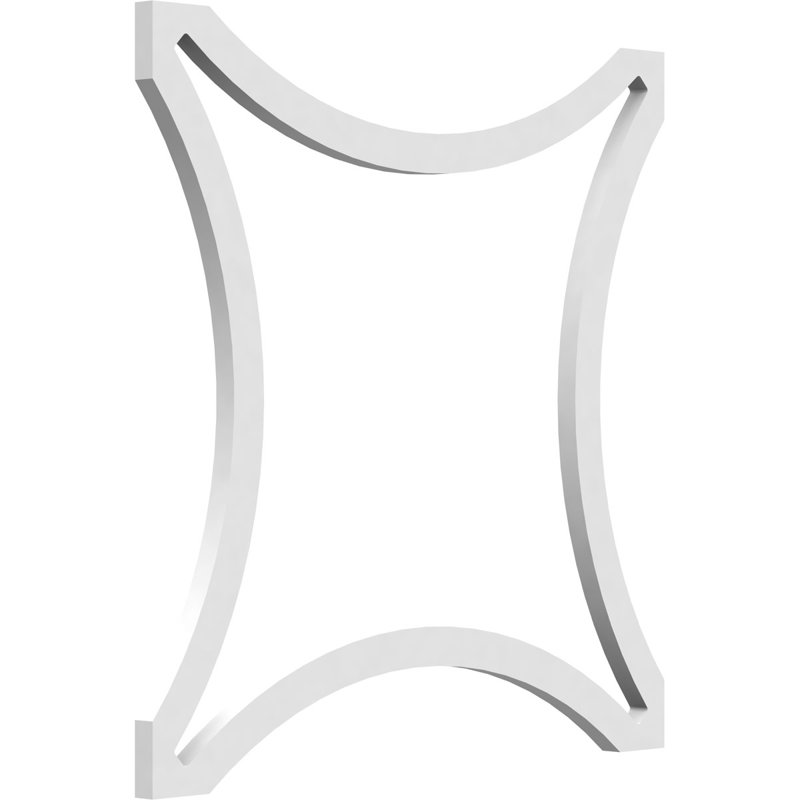 Panneaux muraux décoratifs en petite dimension, l 11 3/8 po x H 11 3/8 po x T 3/8 po, PVC architectural