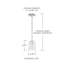 Luminaire suspendu cylindrique à 1 lumière Greyson-25987284