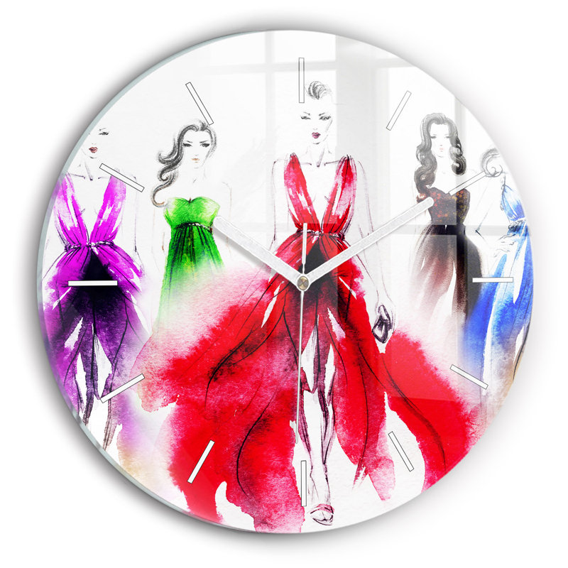 Glass Wall Clock