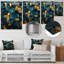 Décoration murale bleue et dorée Elegance I - marbre-275880964