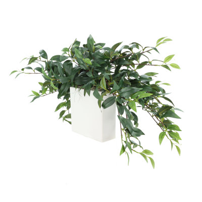 13 po Faux Ruscus plante en pot en céramique