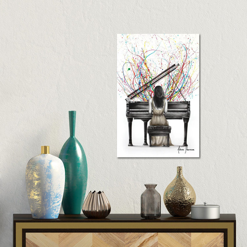 Estampe numérique sur toile Grand Piano, H 18 po x l 12 po