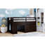 Lit mezzanine simple avec armoire et tablette-180795192