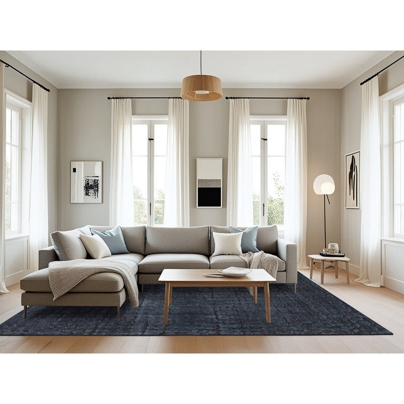 Tapis abstrait 411 moderne, Rectangle 8 pi x 12 pi