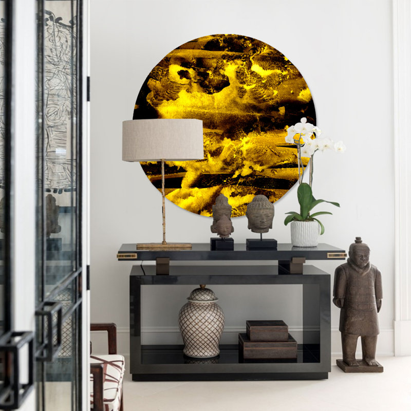 Black Gold " Black Gold ", Acrylic, 36" H x 36" W x 1.5" D