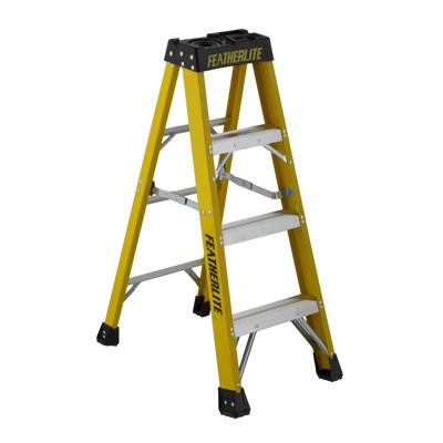 4 ft. Fiberglass Step Ladder with 300 lbs. Load Capacity Type IA Duty Rating