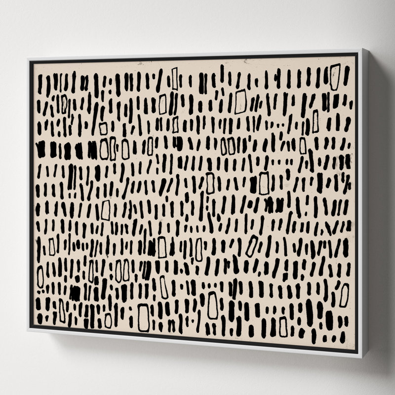 Tribal Code by Filippo Ioco, White, 17.5" H x 21.5" W x 2" D