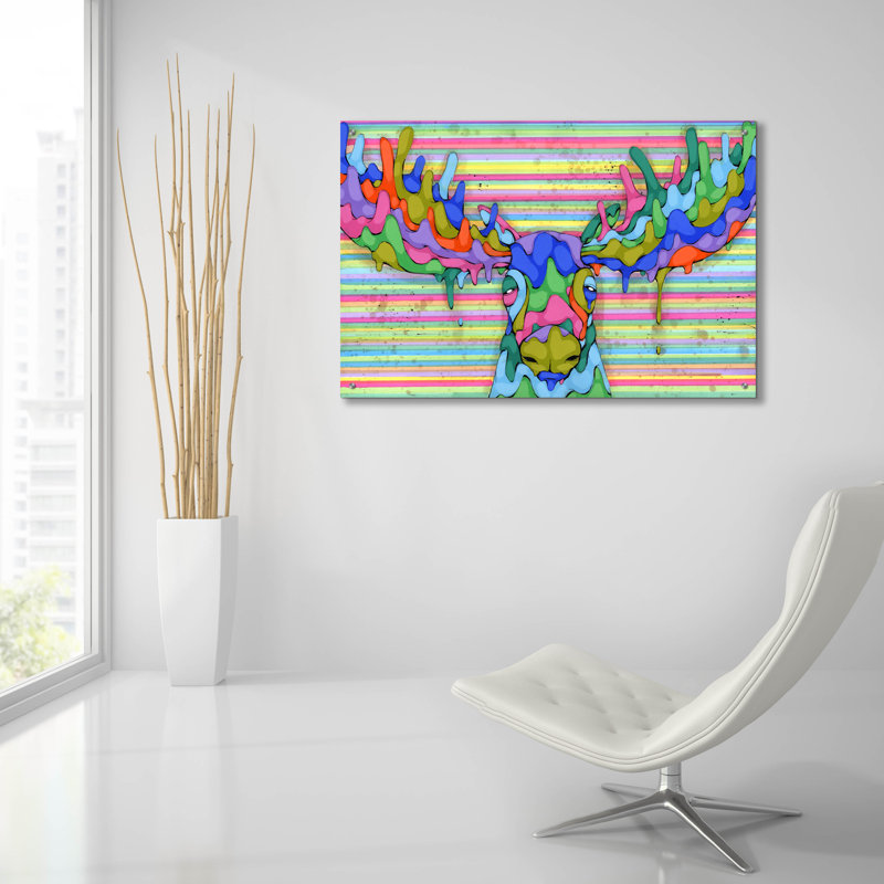 Winston Porter «Over accablé par le spectre» par Ric Stultz, art mural en verre acrylique, ACR-41713
