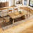 63" W. Solid Wood 6 Person Dining Table