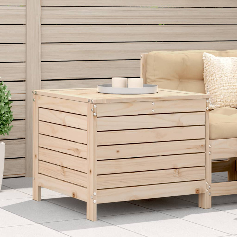 Pevensey Rectangular 63.5cm L Outdoor Side Table, Natural