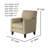 Aravis 30" Wide Polyester Armchair-253699352