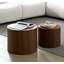 Table basse rectangulaire avec plateau en bois manufacturé et tablette-398701886