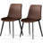 Leather Dining Chairs Set, Upholstered Leather Modern Kitchen Chair, Dining Room Chair With Metal Legs-1912327615-1883518299