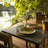 3FT Aluminum Patio Dining Table for 4, Waterproof All-Season Outdoor Table, Wood-Look E-Coated, Black-1026096915