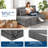 Folding Sofa Bed, 4-in-1 Convertible Sleeper Chair with Pillow, Single Futon Couch Bed with Back Support