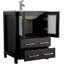 Ensemble de meuble-lavabo autoportant 48 po avec plateau en céramique et miroir assorti Brescia-27042740
