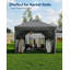 Pop Up Folding Gazebo 3x3m, Waterproof with UV Protection 50+, Height Adjustable, Stable Steel Frame, 4 Side Panels, Pegs, Ropes, Sandbags & Carrying Bag, Garden Patio Camping Party Tent-129876543