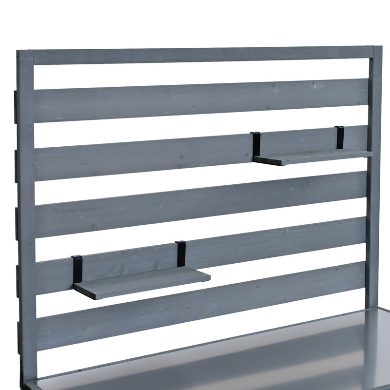 Chariot de cuisine pour îlot de cuisine 64,9 "H, Gray