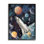 «Spaceship In Outer Space» encadré sur bois par Nidhi Wadhwa
