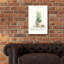 Art mural en verre acrylique 16 po x 24 po «Grown At Home 1 Cream» par Danhui Nai