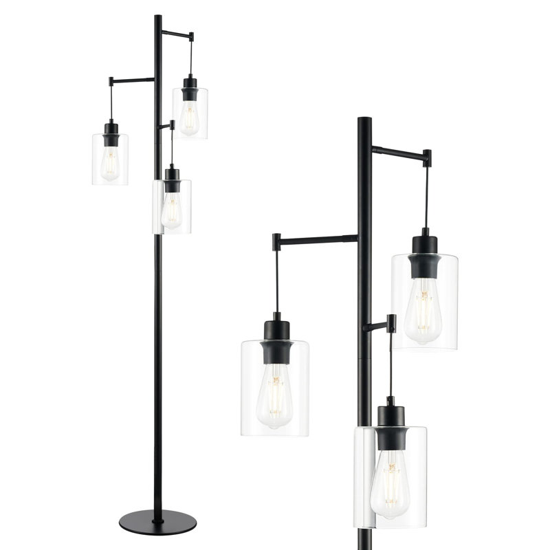 Chesler Tree Floor Lamp, Black