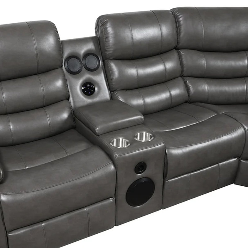 Sonic Grey Reclining Sectional