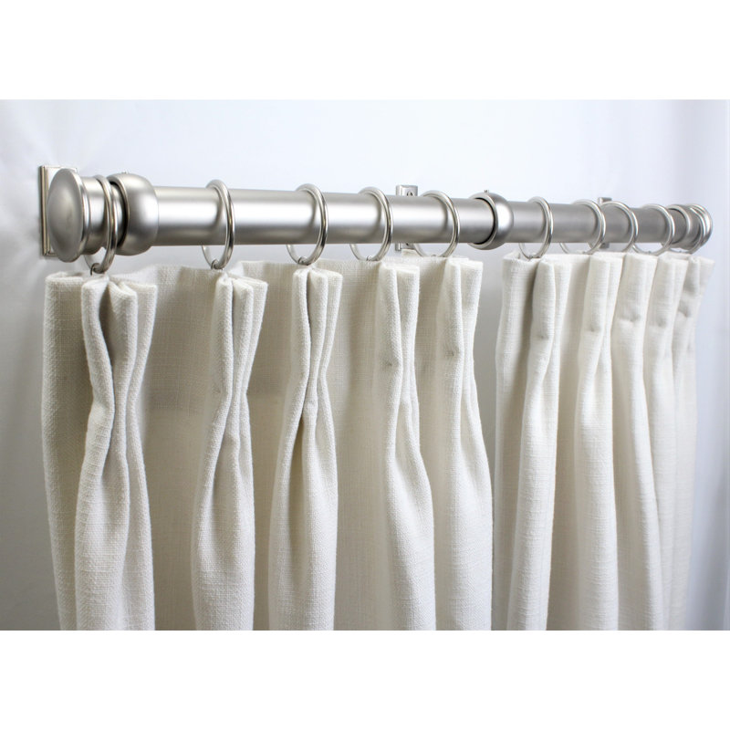 Accessoire de quincaillerie pour rideaux, L 96 po, Étain